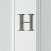 Letter H in Polished