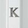 Letter K in Polished