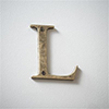 Letter L in Antiqued Brass