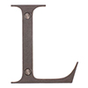 Letter L in Polished