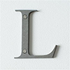 Letter L in Polished