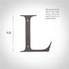 Letter L in Polished