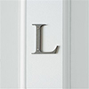 Letter L in Polished