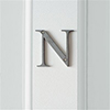 Letter N in Polished