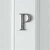 Letter P in Polished