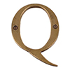 Letter Q in Antiqued Brass