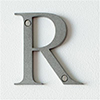 Letter R in Polished