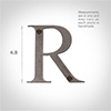 Letter R in Polished