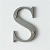 Letter S in Polished