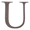 Letter U in Polished