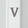 Letter V in Polished