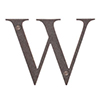 Letter W in Polished