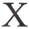 Letter X in Matt Black