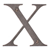 Letter X in Polished