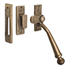 Georgian Window Latch (Left Side) in Antiqued Brass