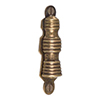 Reeded Escutcheon Plate and Flap in Antiqued Brass