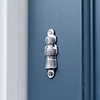 Reeded Escutcheon Plate and Flap in Nickel