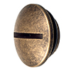 20mm Conduit Blanking Cap in Antiqued Brass