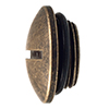 20mm Conduit Blanking Cap in Antiqued Brass