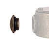 20mm Conduit Blanking Cap in Antiqued Brass 