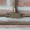 20mm Conduit T-Junction Box in Antiqued Brass