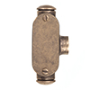 20mm Conduit T-Junction Box in Antiqued Brass