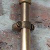 20mm Conduit Bracket in Antiqued Brass