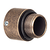 20mm Conduit Coupler in Antiqued Brass