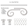 1m 16mm Crook Pole Pack in Clay