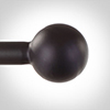 2m 16mm Cannonball Pole Pack in Matt Black