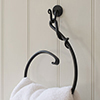 Hatton Towel Ring in Matt Black