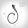 Hatton Towel Ring in Matt Black