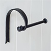 Hatton Loo Roll Holder in Matt Black