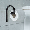 Hatton Loo Roll Holder in Matt Black