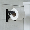 Pembroke Loo Roll Holder in Matt Black