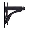 Pembroke Loo Roll Holder in Matt Black