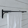 Pembroke Double Towel Rail in Matt Black