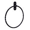 Pembroke Towel Ring in Matt Black