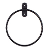 Pembroke Towel Ring in Matt Black