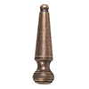 Reeded Light Pull in Antiqued Brass