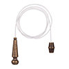 Reeded Light Pull Set in Antiqued Brass