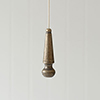 Reeded Light Pull Set in Antiqued Brass