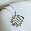 Bletchley Roll Top Soap Basket in Lacquered AB