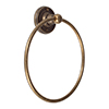 Bletchley Towel Ring in Lacquered Antiqued Brass