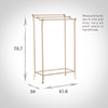 Small Tallow Towel Rail in Plain Ivory