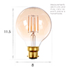 BC LED Vintage Globe Bulb