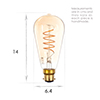 BC LED Soft Coil Vintage Squirrel Cage bulb