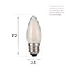 ES Candle LED Satin Bulb