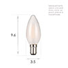 SBC Candle LED Satin Bulb