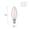 SES Candle LED Satin Bulb